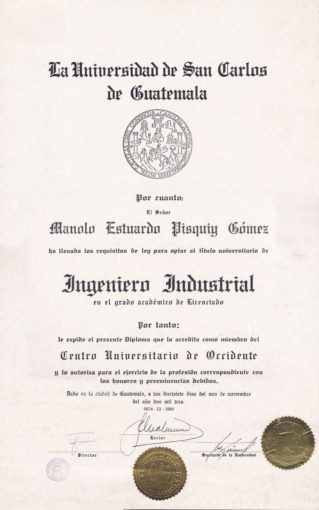 Título Universitario